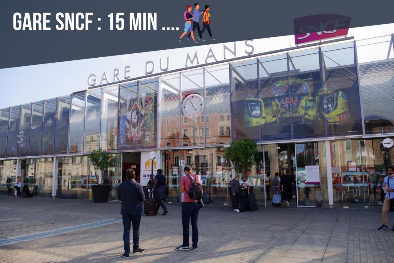 Sweet Nina Jazz Appartement Pour 5 Voyageurs, Situe A La Place De La Republique, Avec Parking Et Lit Queen Size 르망 외부 사진